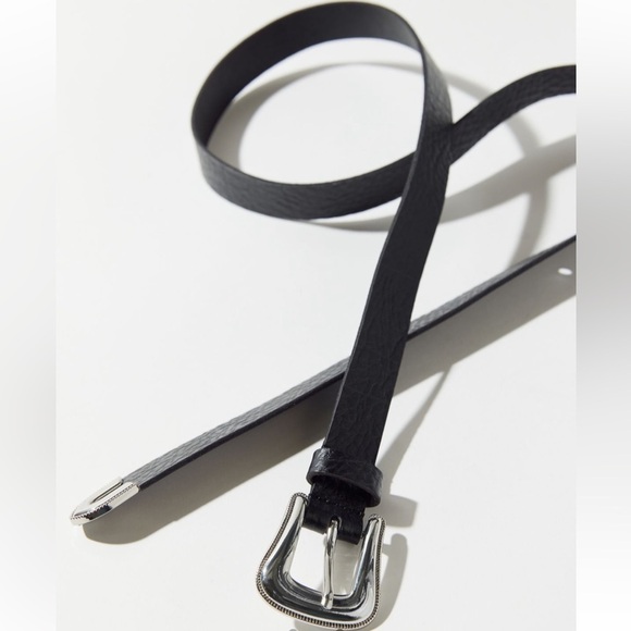 Urban Outfitters Accessories - Urban Outfitters thin black western belt NWT
